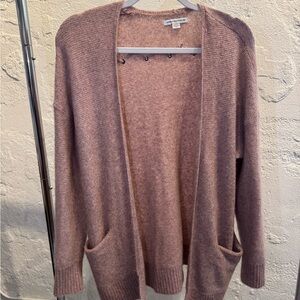 Aerie Pink Open-Front Cardigan Sweater